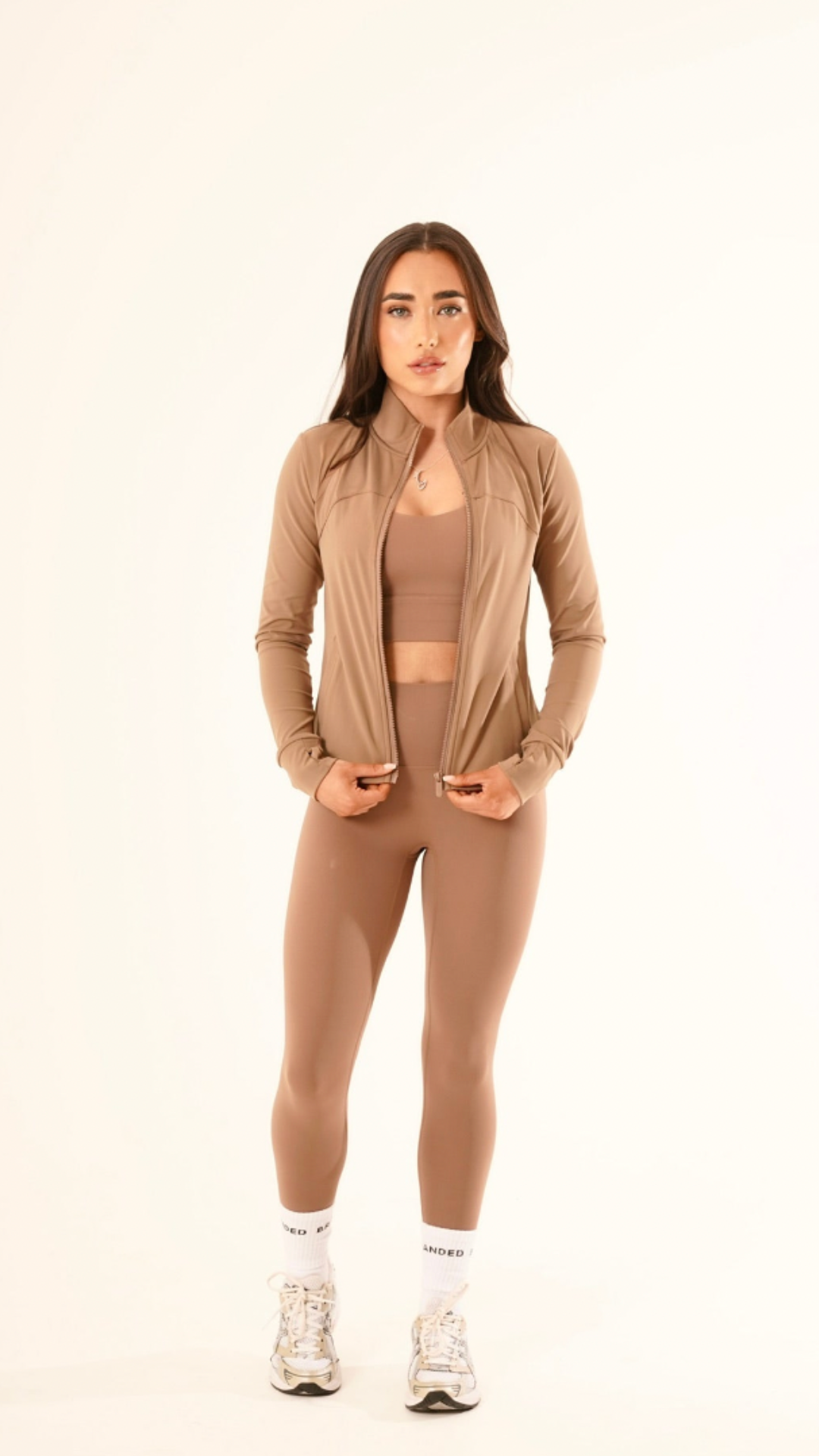 MOCHA SCULPT JACKET SET